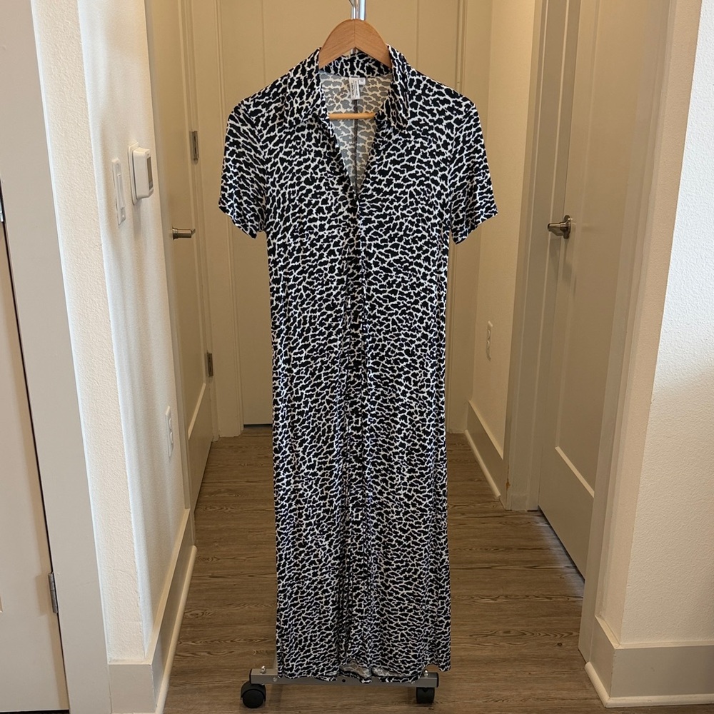 Patterned Midi Dress
